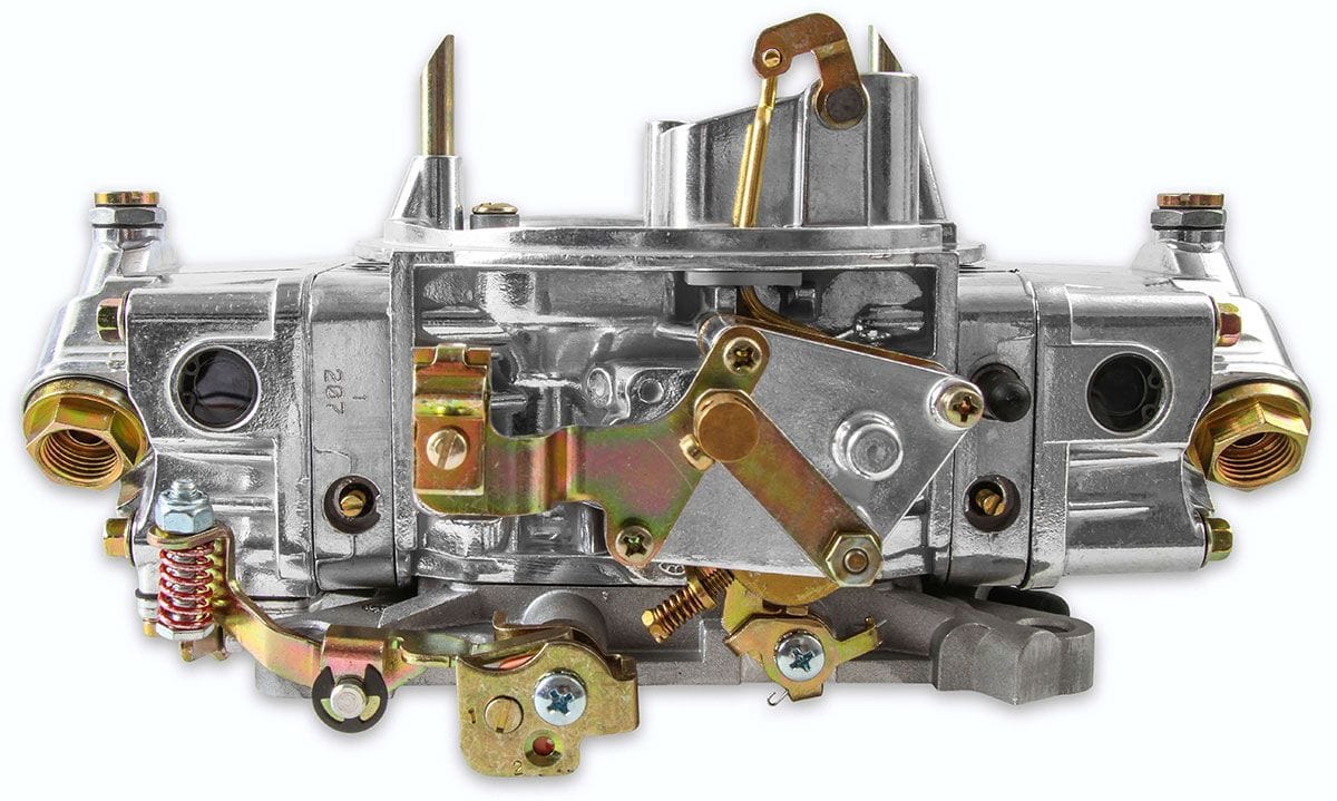HOLLEY Mechanical Secondaries. Manual Choke. 4150 Series Holley 600 CFM 4-Barrel Street/Strip Carburettor - Shiny Finish HO0-4776S SR