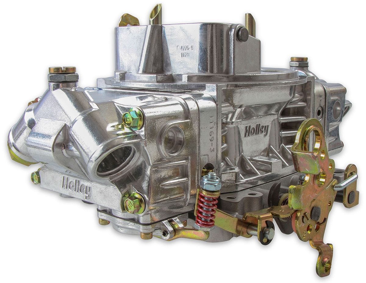 HOLLEY Mechanical Secondaries. Manual Choke. 4150 Series Holley 600 CFM 4-Barrel Street/Strip Carburettor - Shiny Finish HO0-4776S SR