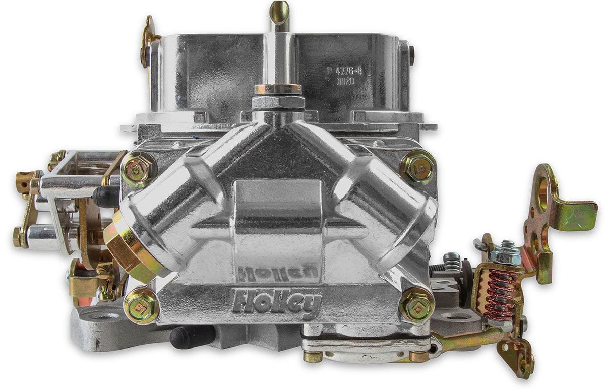 HOLLEY Mechanical Secondaries. Manual Choke. 4150 Series Holley 650 CFM 4-Barrel Street/Strip Carburettor - Shiny Finish HO0-4777S SR