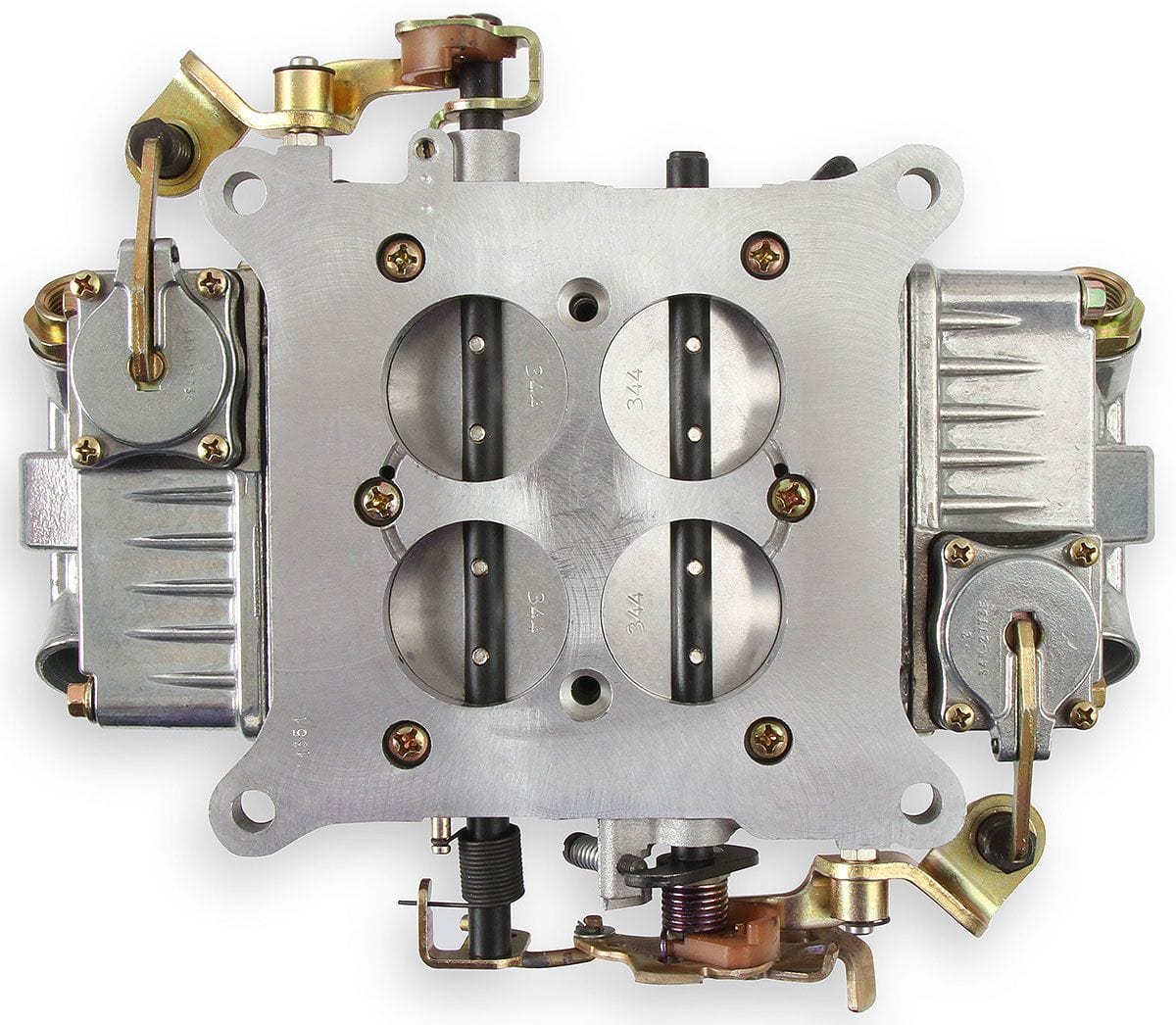 HOLLEY Mechanical Secondaries. Manual Choke Holley 600 CFM 4-Barrel Blower Carburettor - Shiny Finish HO0-80575S SR