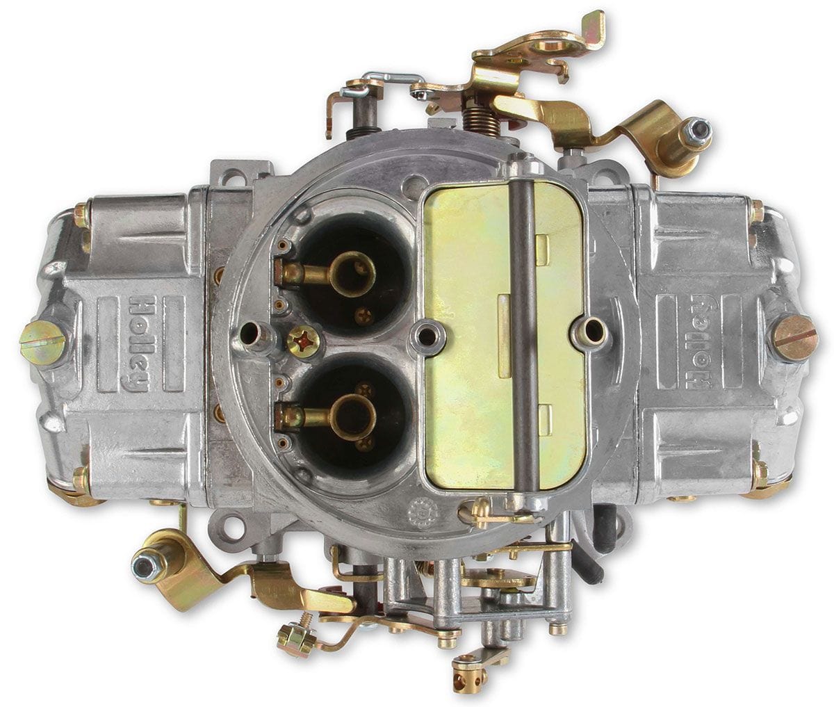 HOLLEY Mechanical Secondaries. Manual Choke Holley 750 CFM 4-Barrel Blower Carburettor - Shiny Finish HO0-80573S SR