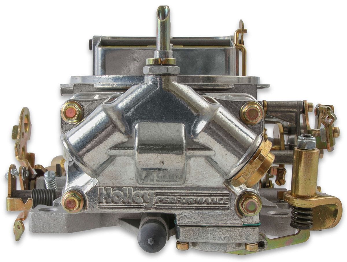 HOLLEY Mechanical Secondaries. Manual Choke Holley 750 CFM 4-Barrel Blower Carburettor - Shiny Finish HO0-80573S SR