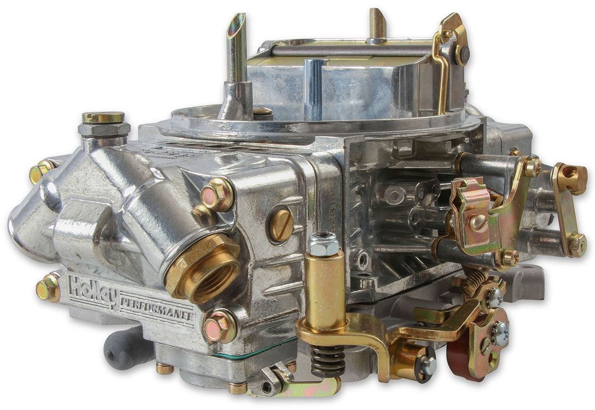 HOLLEY Mechanical Secondaries. Manual Choke Holley 750 CFM 4-Barrel Blower Carburettor - Shiny Finish HO0-80573S SR