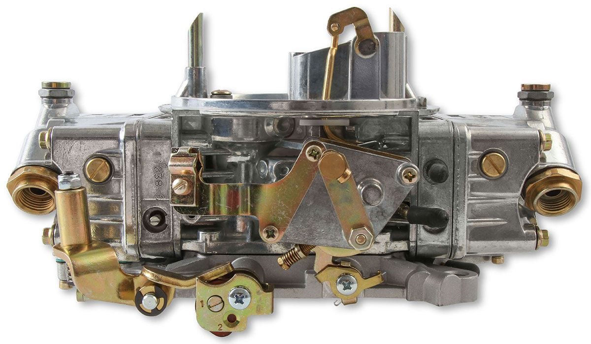 HOLLEY Mechanical Secondaries. Manual Choke Holley 750 CFM 4-Barrel Blower Carburettor - Shiny Finish HO0-80573S SR