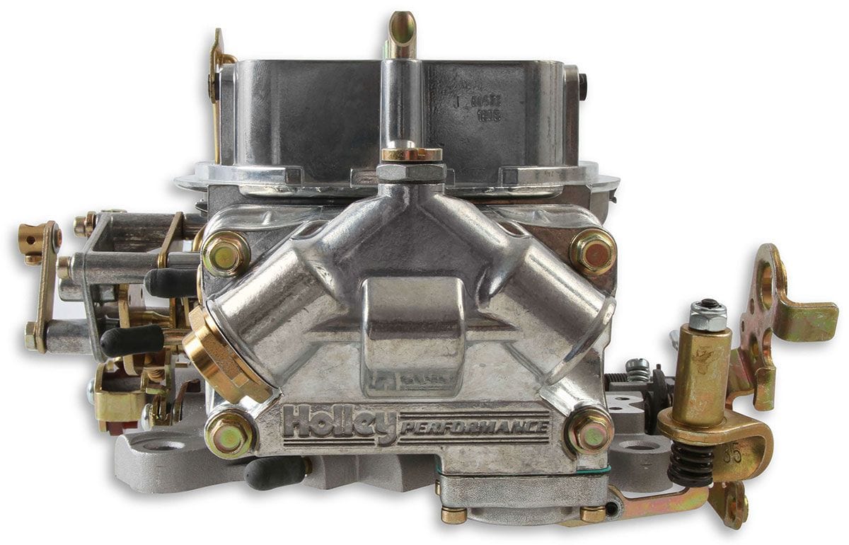 HOLLEY Mechanical Secondaries. Manual Choke Holley 750 CFM 4-Barrel Blower Carburettor - Shiny Finish HO0-80573S SR