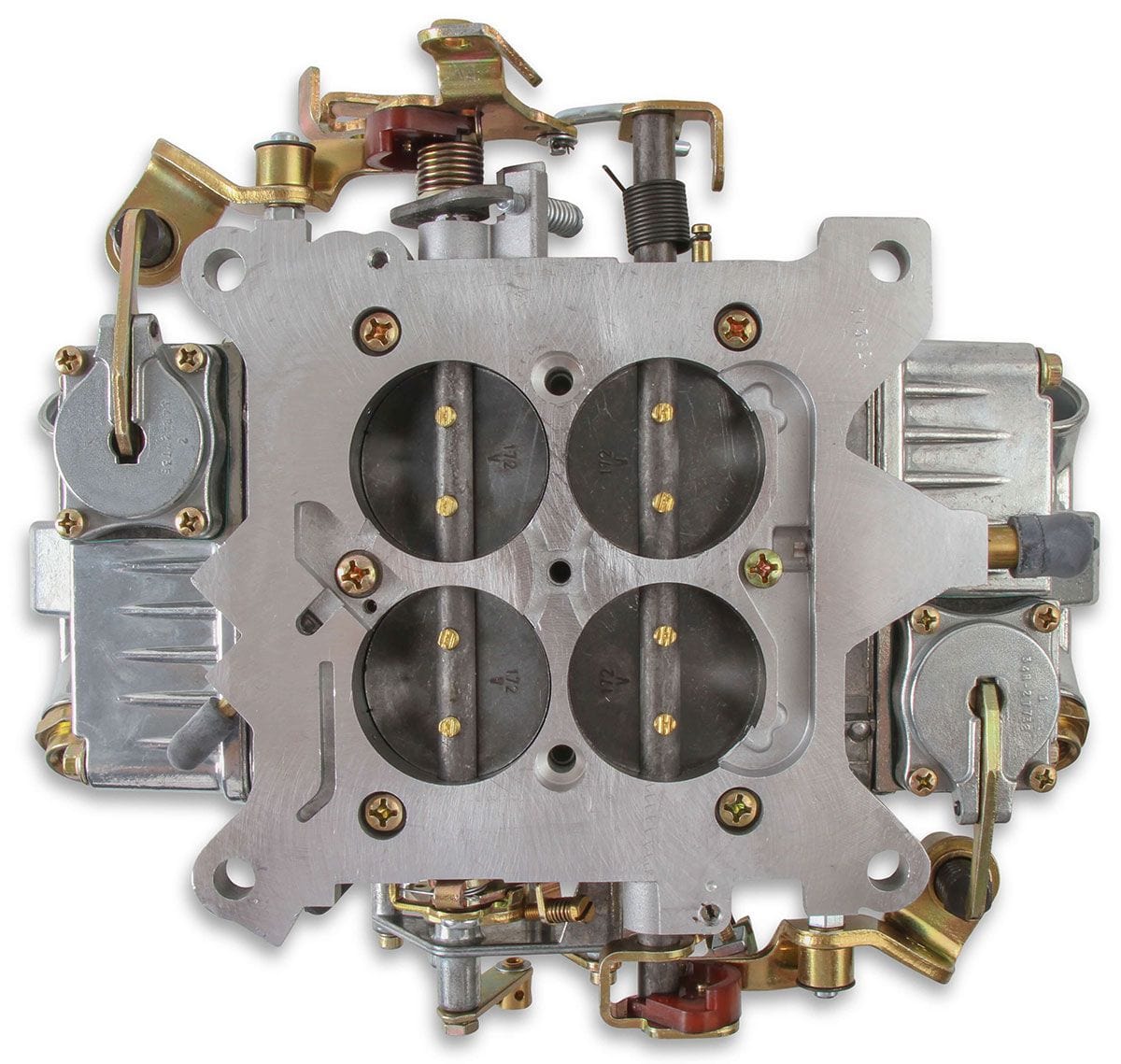 HOLLEY Mechanical Secondaries. Manual Choke Holley 750 CFM 4-Barrel Blower Carburettor - Shiny Finish HO0-80573S SR