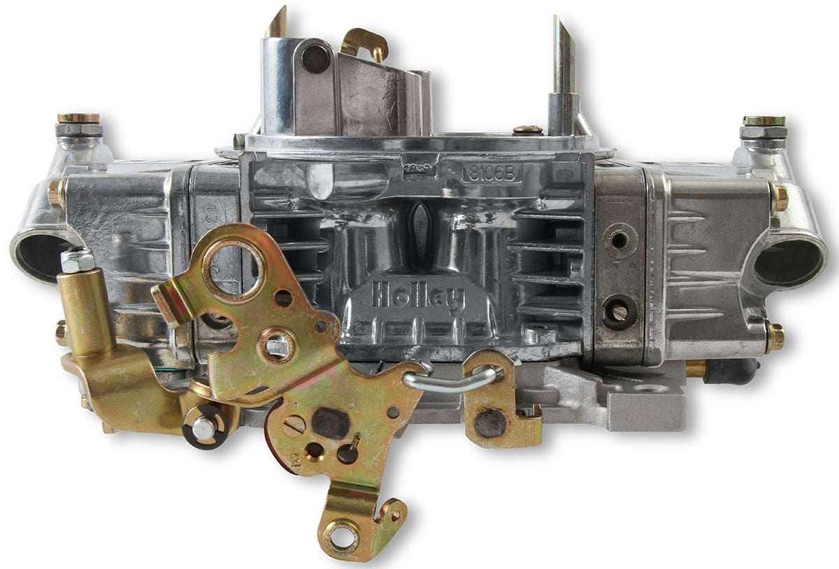 HOLLEY Mechanical Secondaries. Manual Choke Holley 750 CFM 4-Barrel Blower Carburettor - Shiny Finish HO0-80573S SR