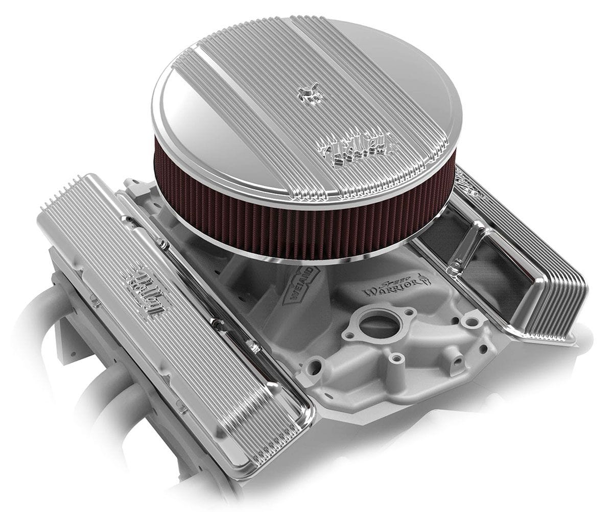 HOLLEY Polished 14" x 3", 5-1/8" Neck With Drop Base Holley Vintage Series Finned Aluminium Air Cleaner HO120-151 SR