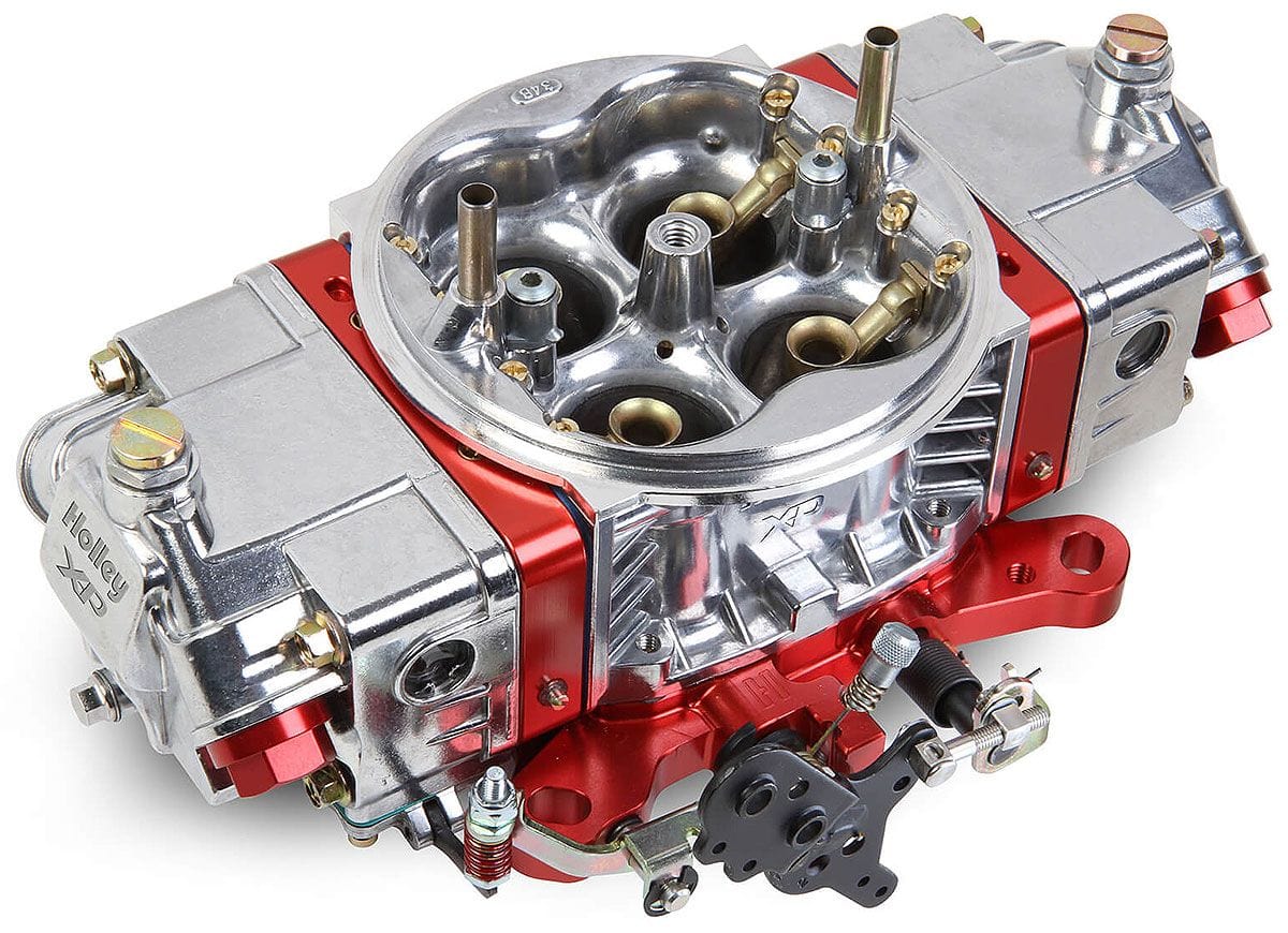 HOLLEY Shiny Aluminium with Red Billet Metering Blocks & Base Plates Holley 650cfm Ultra XP Aluminium Carburettor HO0-80802RDX SR