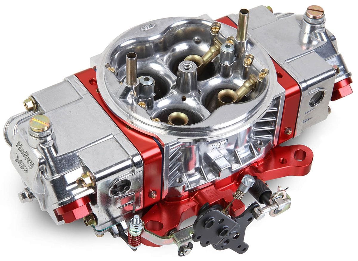 HOLLEY Shiny Aluminium with Red Billet Metering Blocks & Base Plates Holley 750cfm Ultra XP Aluminium Carburettor HO0-80803RDX SR