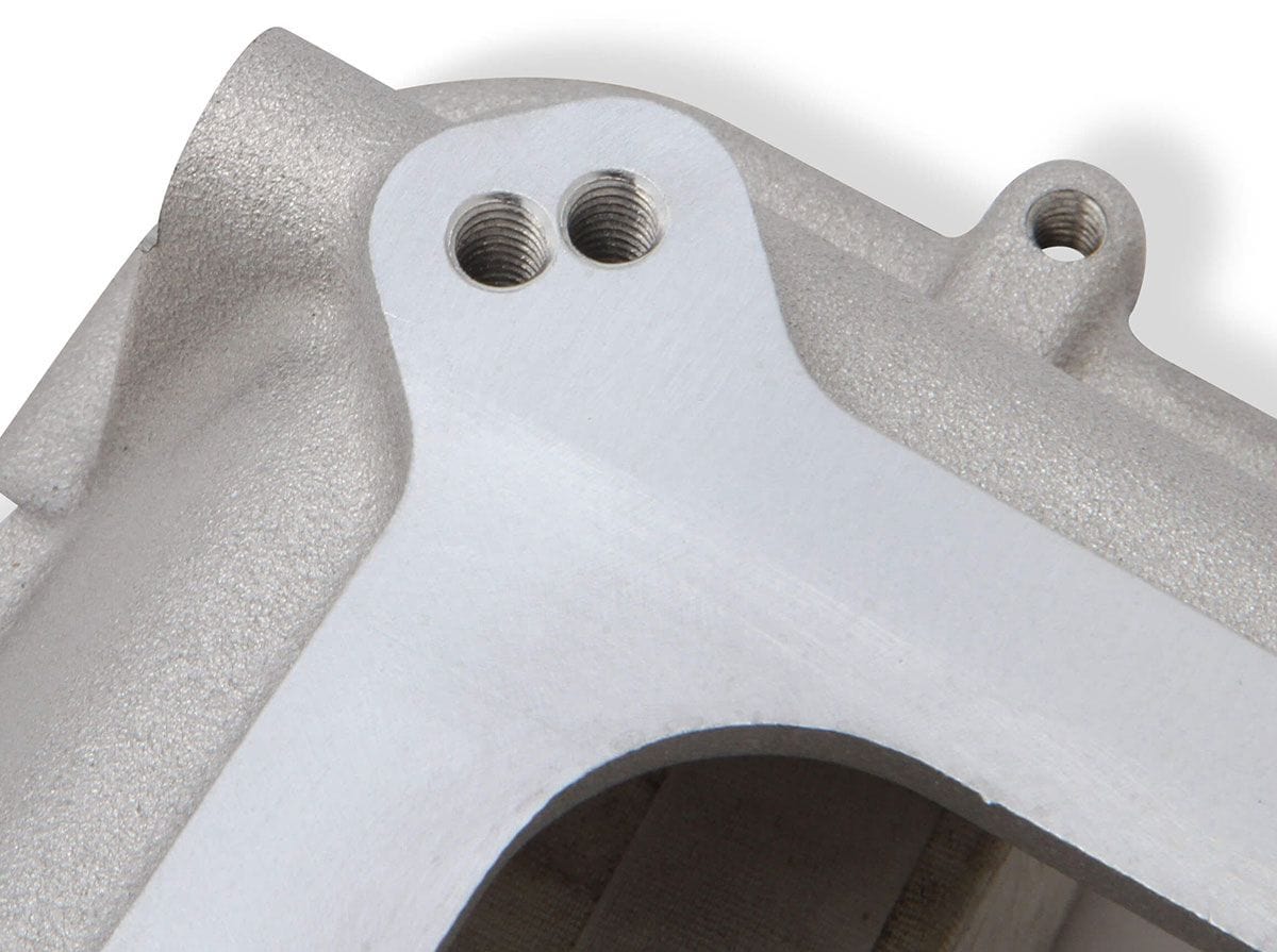 HOLLEY Suit Dual 4150 & 4500 Carburettor Mounting Holley Hi-Ram Intake Plenum Top Only - Natural Finish HO300-207 SR