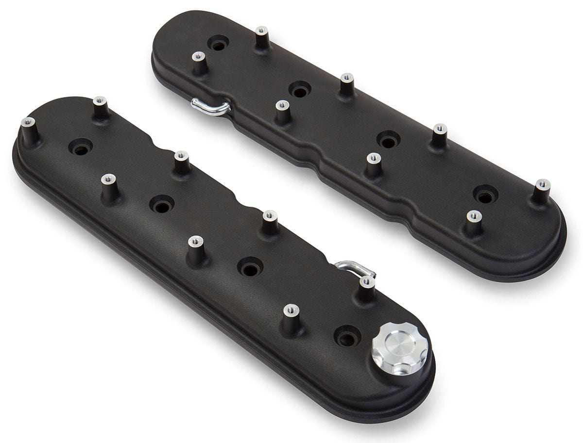 HOLLEY Suit GM LS Series Holley Black Satin Aluminium Valve Covers HO241-91 SR