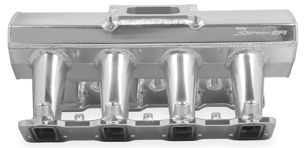 HOLLEY Suit LS3/L92 With Fuel Rail Kit, Use With Single 4BBL Throttle Body Holley Fabricated Sniper EFI Intake Manifold - Silver HO822051 SR