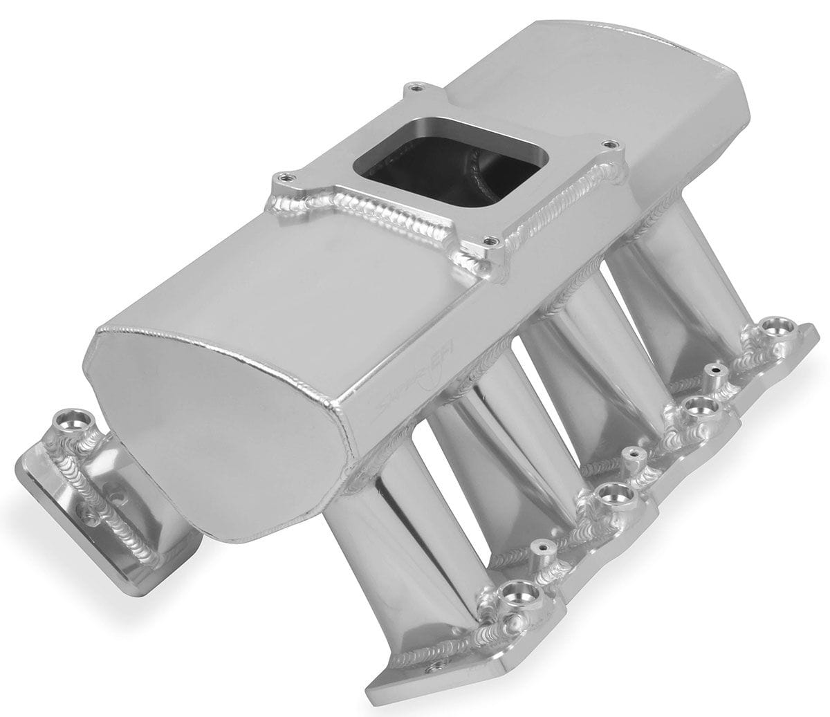 HOLLEY Suit LS3/L92 With Fuel Rail Kit, Use With Single 4BBL Throttle Body Holley Fabricated Sniper EFI Intake Manifold - Silver HO822051 SR