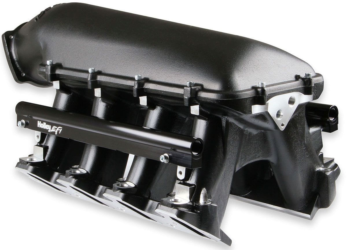 HOLLEY Suit Single GM LS 92mm Throttle Bod Holley LS1/LS2/LS6 Hi-Ram Intake Manifold - Black HO300-122BK SR