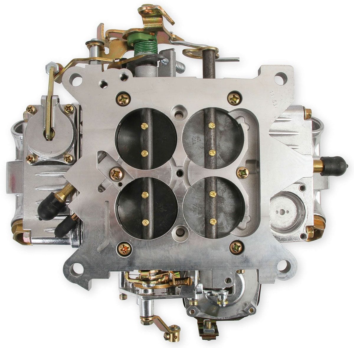 HOLLEY Vacuum Secondary. Manual Choke. 4160 Series Holley 750 CFM 4-Barrel Street Carburettor (Silver) HO0-3310S SR