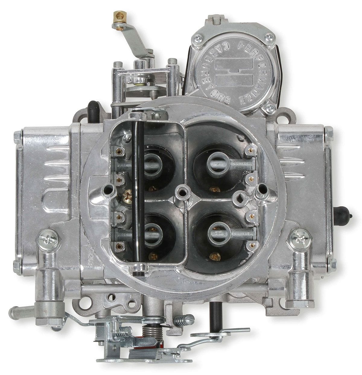 HOLLEY Vacuum Secondary. Manual Choke. Holley 600 CFM 4-Barrel Street Carburettor (Silver) HO0-1850S SR