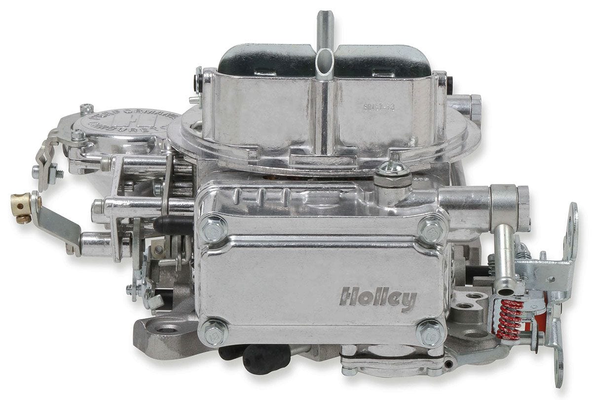 HOLLEY Vacuum Secondary. Manual Choke. Holley 600 CFM 4-Barrel Street Carburettor (Silver) HO0-1850S SR