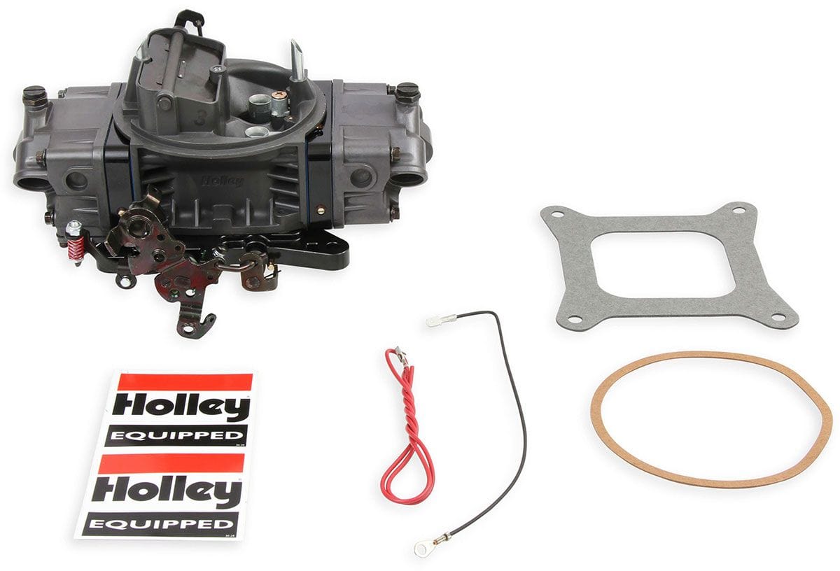 HOLLEY With Electric Choke Holley 650 CFM Ultra Double Pumper 4-Barrel Carburettor - Hard Core Grey HO0-76650HB SR