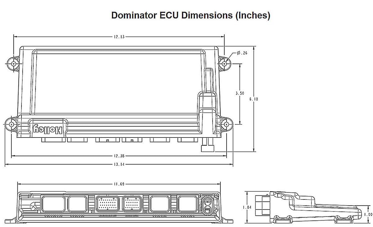 HOLLEY With USB & Software Holley Dominator EFI ECU Only HO554-114 SR