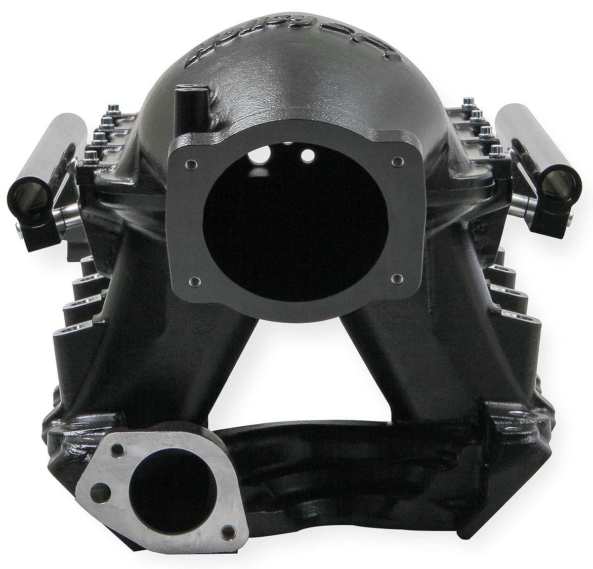 HOLLEY Works with 95mm-105mm GM LS Throttle Bodies Holley Ford 351 Windsor Hi-Ram EFI Manifold - Black HO300-241BK SR