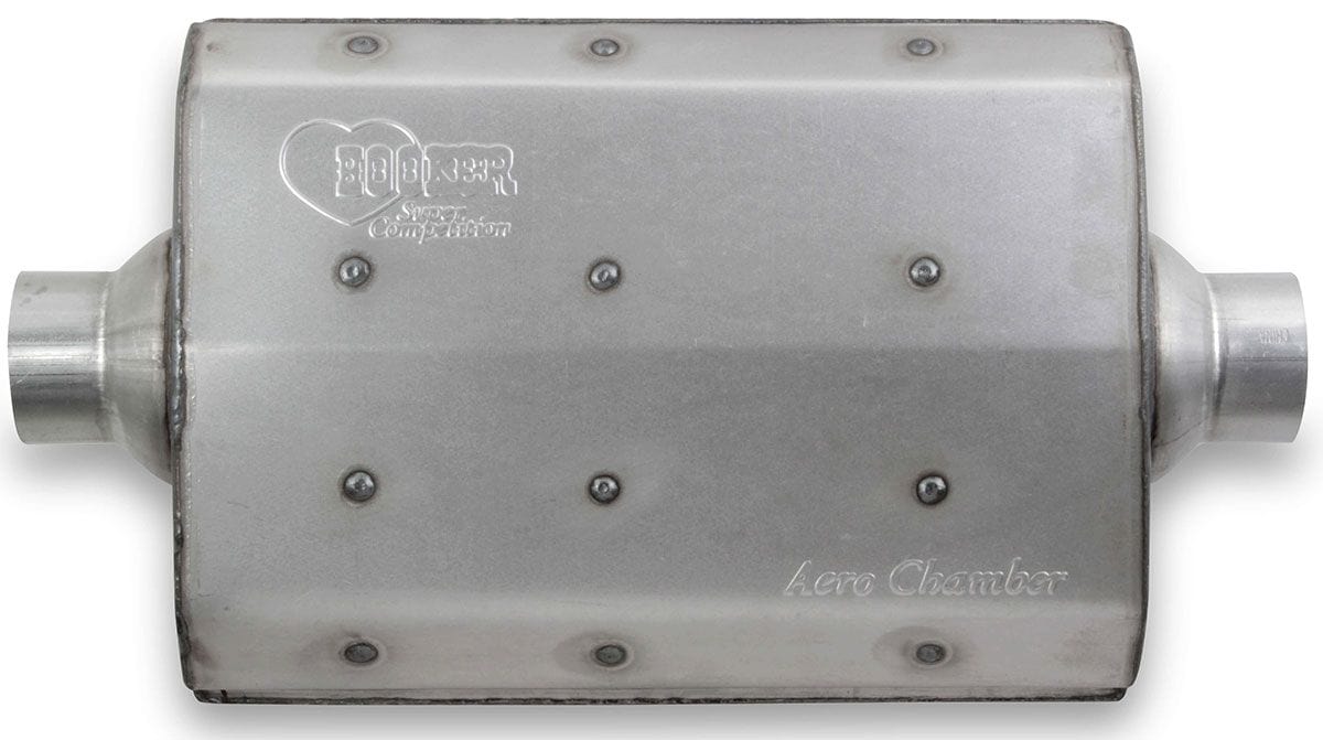 HOOKER 2-1/2" with Center Inlet & Outlet Hooker Aero Chamber Muffler HK21516 SR