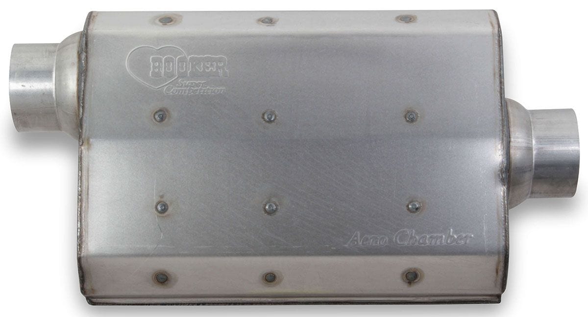 HOOKER 2-1/2" with Offset Inlet and Centre Outlet Hooker Aero Chamber Muffler HK21502 SR