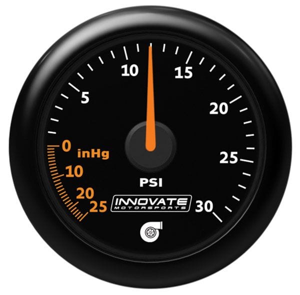 INNOVATE 2-1/16" 30 PSI Boost/ 25 inHg Vac Innovate Motorsports MTX-A Analog Gauge IM3908 SR