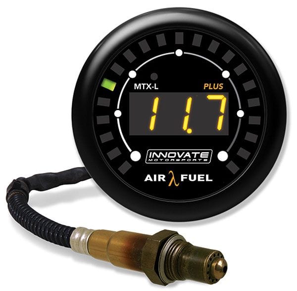INNOVATE 2-1/16" Digital Air/Fuel Ratio Gauge Kit With 3FT Cable Innovate Motorsports MTX-L Plus Digital Gauge IM3924 SR