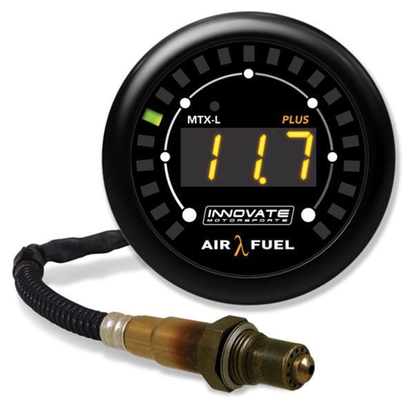INNOVATE 2-1/16" Digital Air/Fuel Ratio Gauge Kit With 8FT Cable Innovate Motorsports MTX-L Plus Digital Gauge IM3918 SR