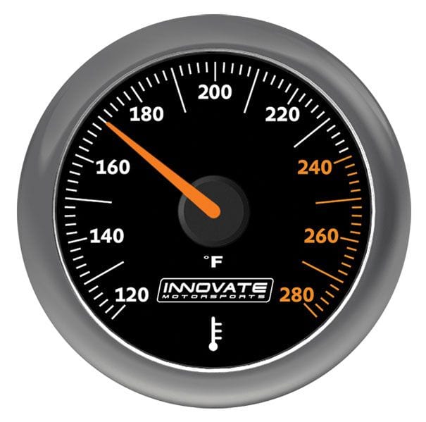 INNOVATE 2-1/16" Oil Or Water Temprature, 180-280°F Innovate Motorsports MTX Analogue Gauge IM3861 SR
