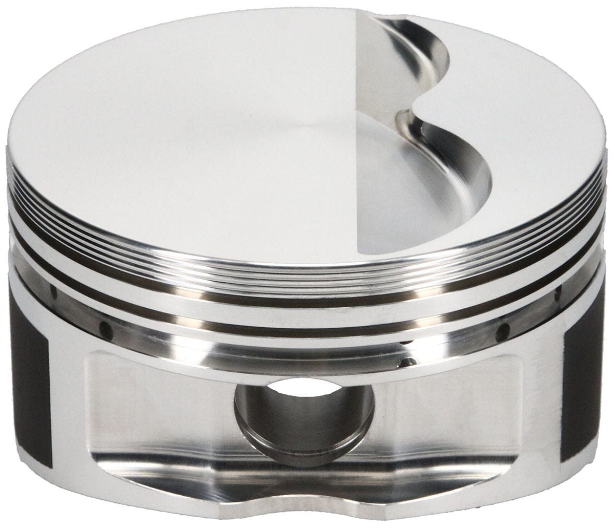 JE 347 c.i., 4.125" bore, 3.250" stroke, 5.400" rod length, -5.0cc dome JE Pistons Ford 302W Stroker SVO/Dart Block - Heavy Duty Flat Top Forged Piston J232473 SR