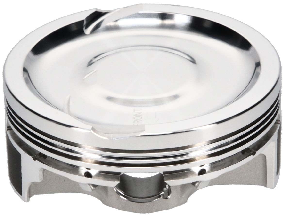 JE 4.000" bore, 4.000" stroke, 6.125" rod length, -26.1cc dome volume JE Pistons LS2 Asymmetrical FSR Dish Top Forged Piston J312039 SR