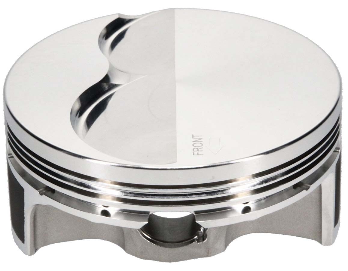 JE 4.005" bore, 3.622" stroke, 6.125" rod length, -5cc dome volume JE Pistons LS2 Asymmetrical FSR Flat Top Forged Piston J311962 SR