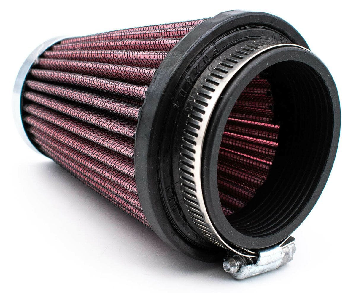 K&N 2.75 in (70 mm) H x 3 in (76 mm) Base OD x 2 in (51 mm) Top OD - KNRC-2340 K&N K&N Universal Clamp On Filter Fits 2.125 in (54 mm) KNRC-2340 SR