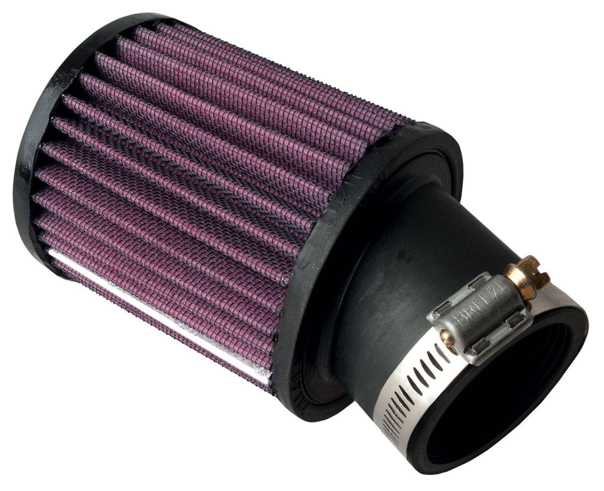 K&N 3.5 in (89 mm) H x 4 in (102 mm) OD - KNRU-1400 K&N K&N Universal Clamp On Filter Fits 1.938 in (49 mm) KNRU-1400 SR