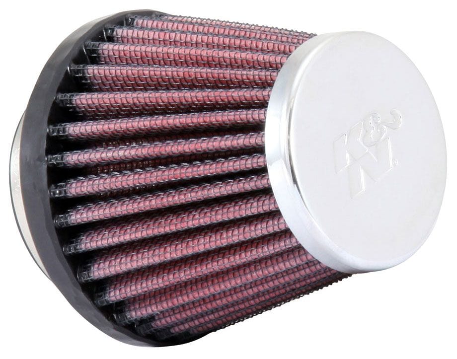 K&N 3 in (76 mm) H x 3.125 in (79 mm) Base OD x 2 in (51 mm) Top OD - KNRC-2580 K&N K&N Universal Clamp On Filter Fits 2 in (51 mm) KNRC-2580 SR