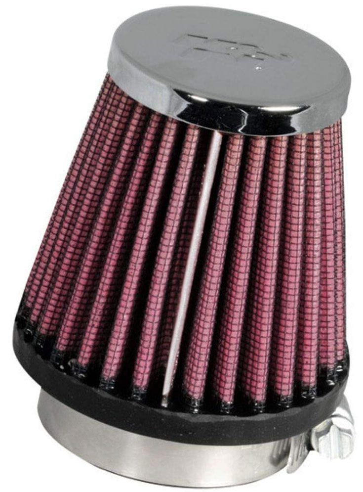 K&N 3 in (76 mm) H x 3 in (76 mm) Base OD x 2 in (51 mm) Top OD - KNRC-1060 K&N K&N Universal Clamp On Filter Fits 1.938 in (49 mm) KNRC-1060 SR