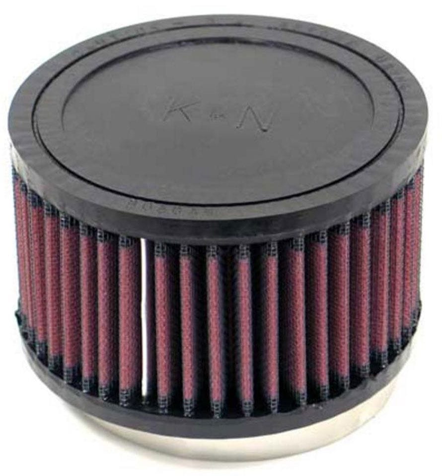 K&N 3 in (76 mm) H x 5 in (127 mm) OD - KNRU-1790 K&N K&N Universal Clamp On Filter Fits 3.5 in (89 mm) KNRU-1790 SR