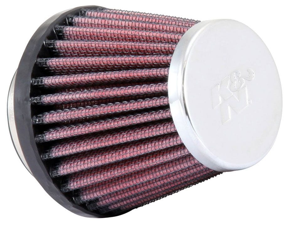 K&N 4 in (102 mm) H x 3.5 in (89 mm) Base OD x 2 in (51 mm) Top OD - KNRC-1250 K&N K&N Universal Clamp On Filter Fits 2.25 in (57 mm) KNRC-1250 SR