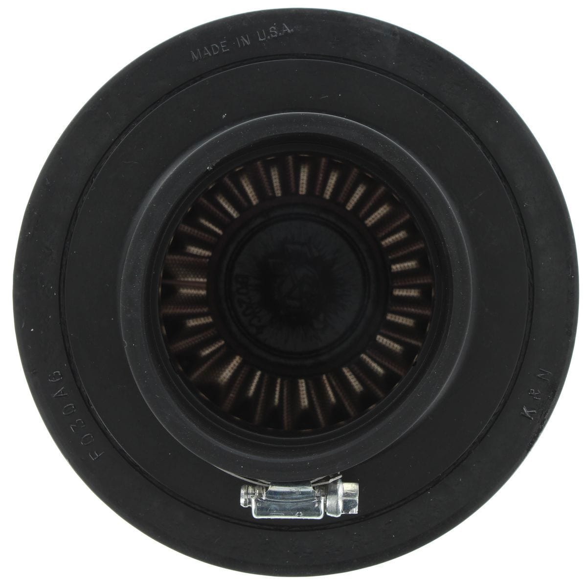 K&N 5 in (127 mm) H x 6 in (152 mm) Base OD x 5.25 in (133 mm) Top OD - KNRR-3003 K&N K&N Polished Universal Clamp On Filter Fits 3 in (76 mm) KNRR-3003 SR