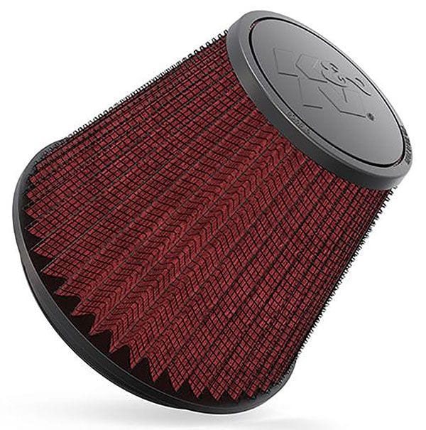K&N 6 in (152 mm) H x 7.5 in (191 mm) Base OD x 4.5 in (114 mm) Top OD - KNRF-1048 K&N K&N Universal Clamp On Filter Fits 6 in (152 mm) KNRF-1048 SR