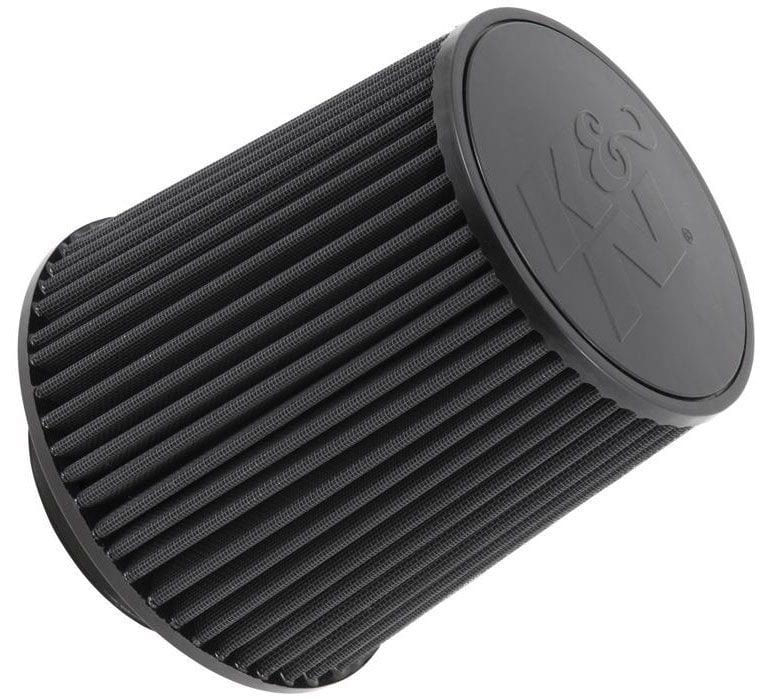 K&N 8"(203 mm) H x 8" (203 mm) Base OD x 6.625" (168 mm) Top OD - KNRU-5283HBK K&N K&N Black Universal Round Tapered Clamp On Filter Fits 4.5" (114mm) KNRU-5283HBK SR