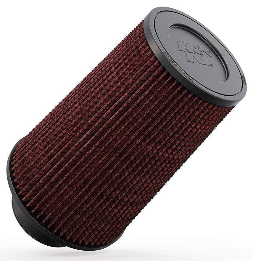 K&N 8 in (203 mm) H x 5 in (127 mm) Base OD x 4.625 in (117 mm) Top OD - KNRE-0910 K&N K&N Universal Clamp On Filter Fits 3 in (76 mm) KNRE-0910 SR