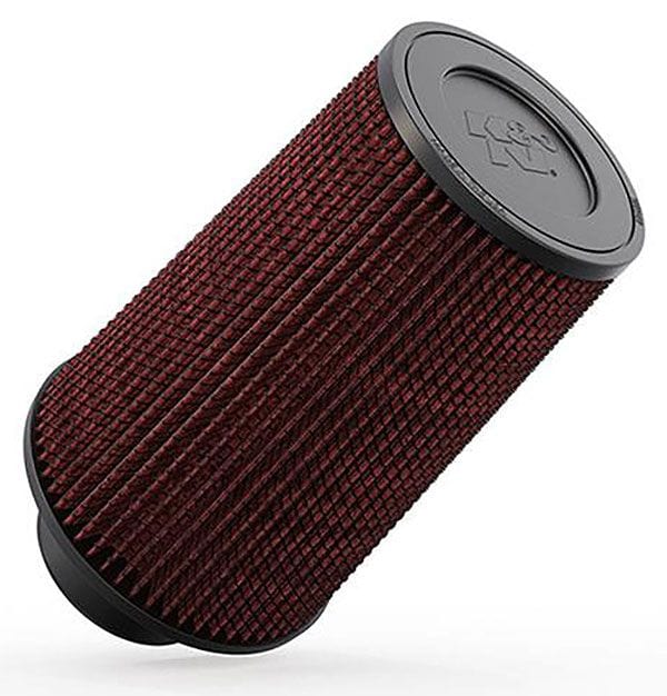 K&N 9 in (229 mm) H x 6 in (152 mm) Base OD x 4.625 in (117 mm) Top OD - KNRE-0810 K&N K&N Universal Clamp On Filter Fits 3 in (76 mm) KNRE-0810 SR