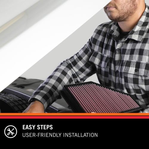 K&N Fits 2018-2019 Hyundai Accent & Kia Rio 1.6L L4 Petrol - KN33-5081 K&N K&N Replacement Panel Filter KN33-5081 SR