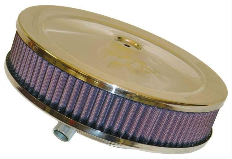 K&N Fits Neck Size 5-1/8" (130 mm) - KN60-1110 K&N K&N S/S Custom Air Cleaner Assembly 9 x 2" KN60-1110 SR
