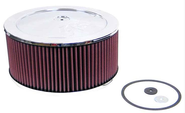 K&N Fits Neck Size 5-1/8" (130 mm) - KN60-1200 K&N K&N Chrome Custom Air Cleaner Assembly 11 x 5" KN60-1200 SR