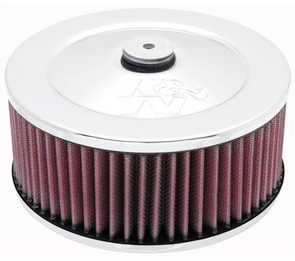 K&N Fits Neck Size 5-1/8" (130 mm) - KN60-1330 K&N K&N Chrome Custom Air Cleaner Assembly 7 x 3" KN60-1330 SR