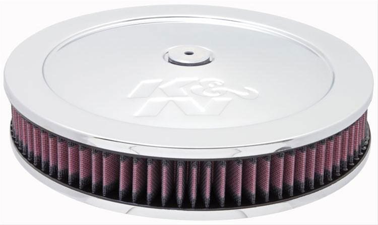 K&N Fits Neck Size 5-1/8 in (130 mm) - KN60-1170 K&N K&N Chrome Custom Air Cleaner Assembly 11 x 2-3/16" KN60-1170 SR
